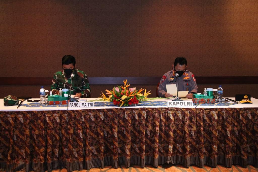 Panglima TNI Dan Kapolri Bakar Semangat Satgas Nemangkawi 