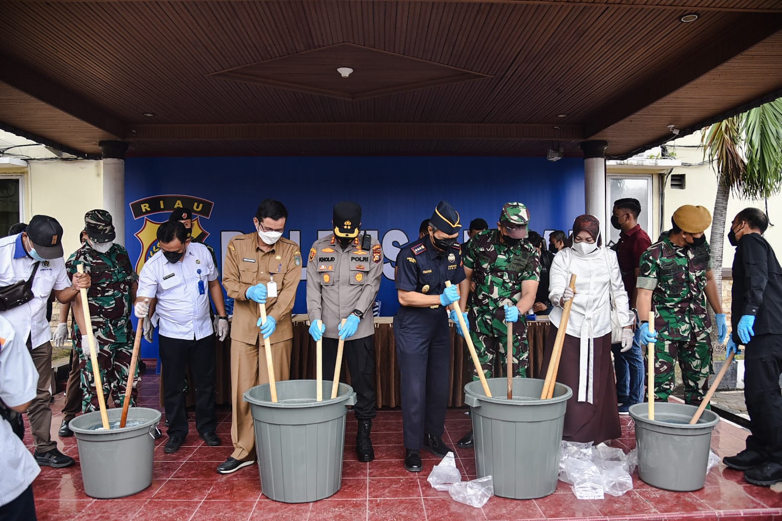 Musnahkan Sabu Seberat 49,3 Kg, Sekda Apresiasi Kinerja Polres Kota Dumai