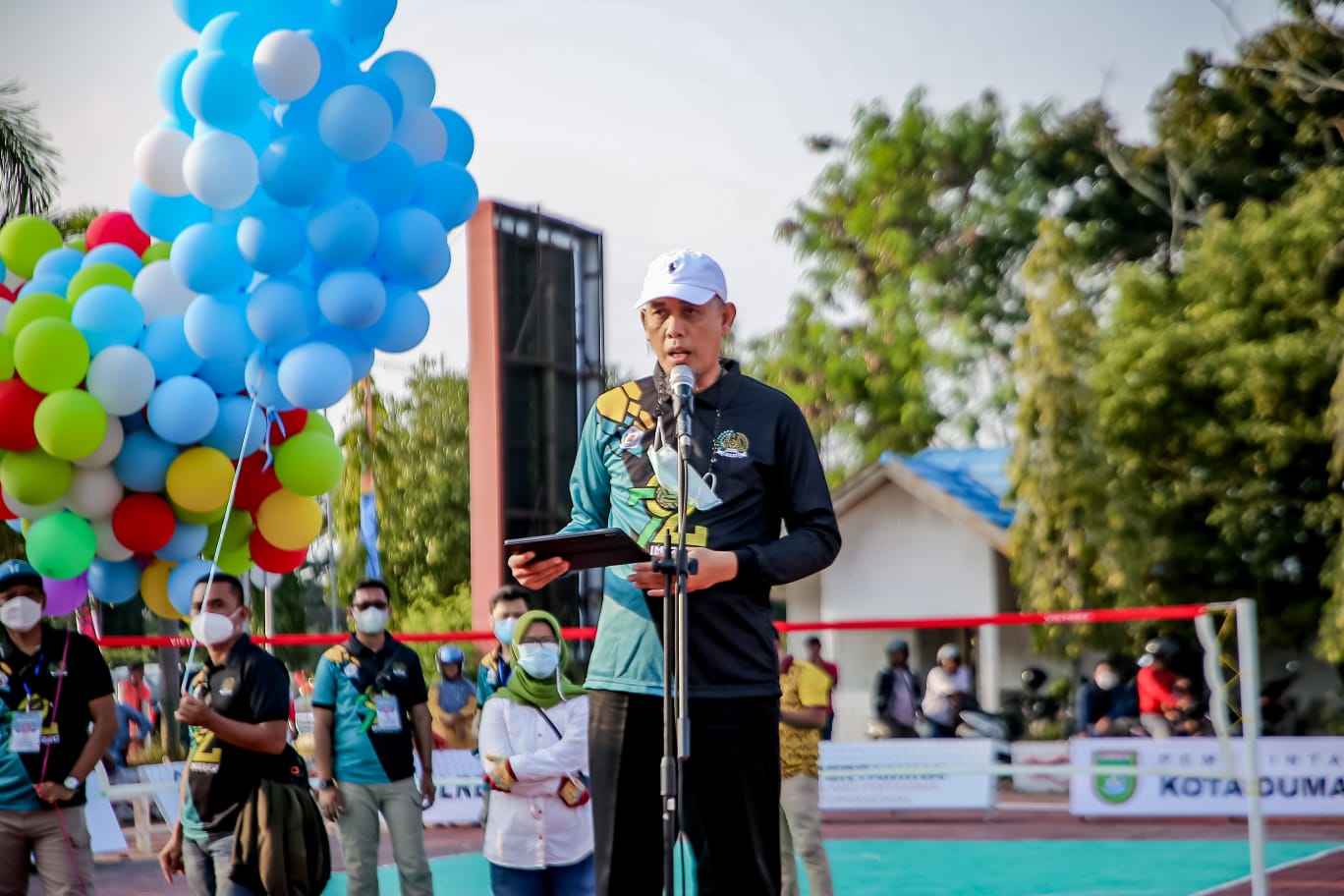 Hadiri Event Turnamen Imigrasi Dumai Cup I Tahun 2022, Wali Kota Dumai: Jadikan Dumai Sebagai Rujukan Olahraga Sepak Takraw