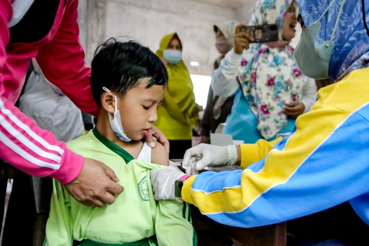 Satgas Covid 19 Menggelar Pers Rilis Terkait Percepatan Pelaksanaan Vaksinasi Anak Usia 6 sampai dengan 11 Tahun di Kota Dumai