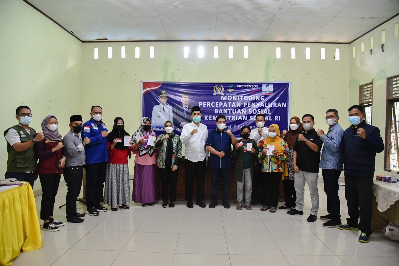 Wali Kota Dumai Sambut Anggota DPR RI bersama Direktur PFM Wilayah 1 Kemensos RI dalam Rangka Monitoring Percepatan Penyaluran Bansos Kemensos RI