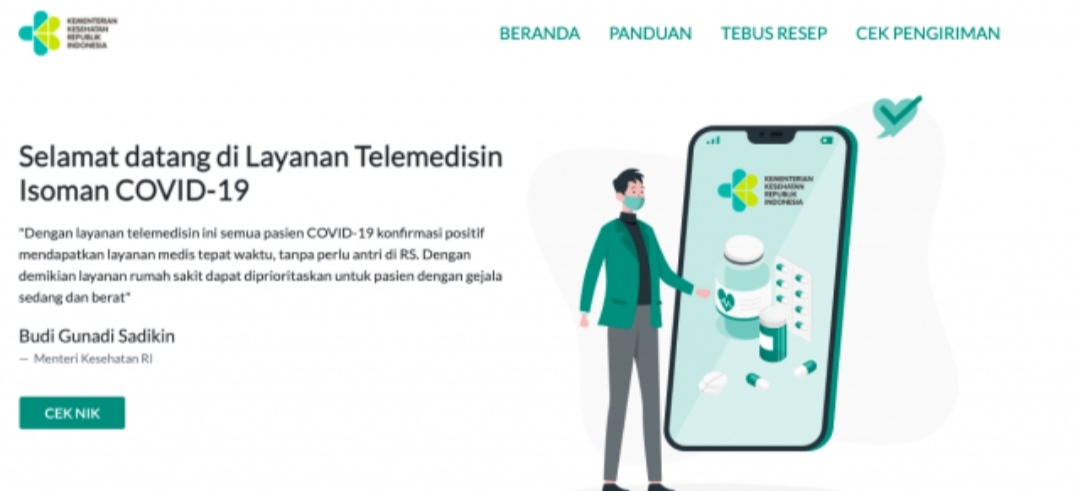Kemenkes : Pasien Positif COVID-19 Tanpa Gejala Cukup Isolasi Mandiri