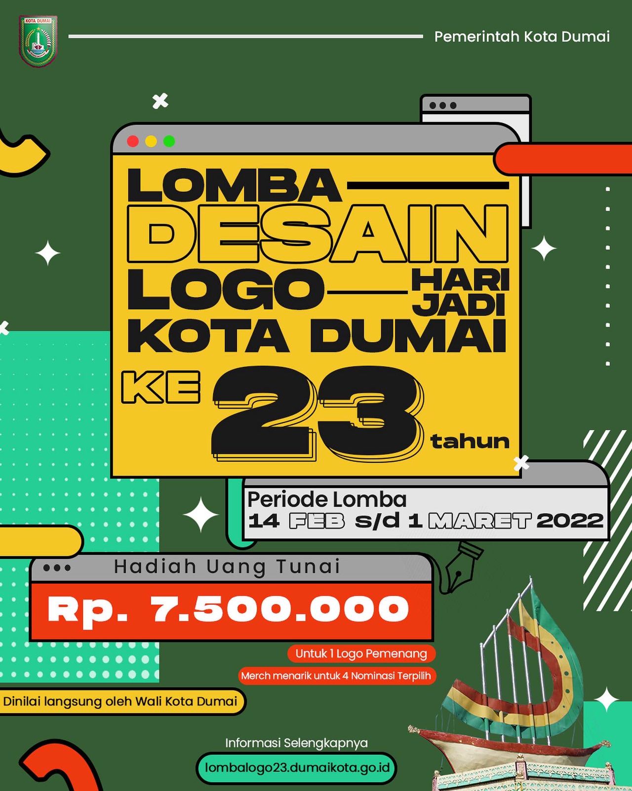 Gelar Lomba Desain Logo Hari Jadi Kota Dumai, Wali Kota Dumai: Tunjukkan Karyamu, Jadilah Pemenang