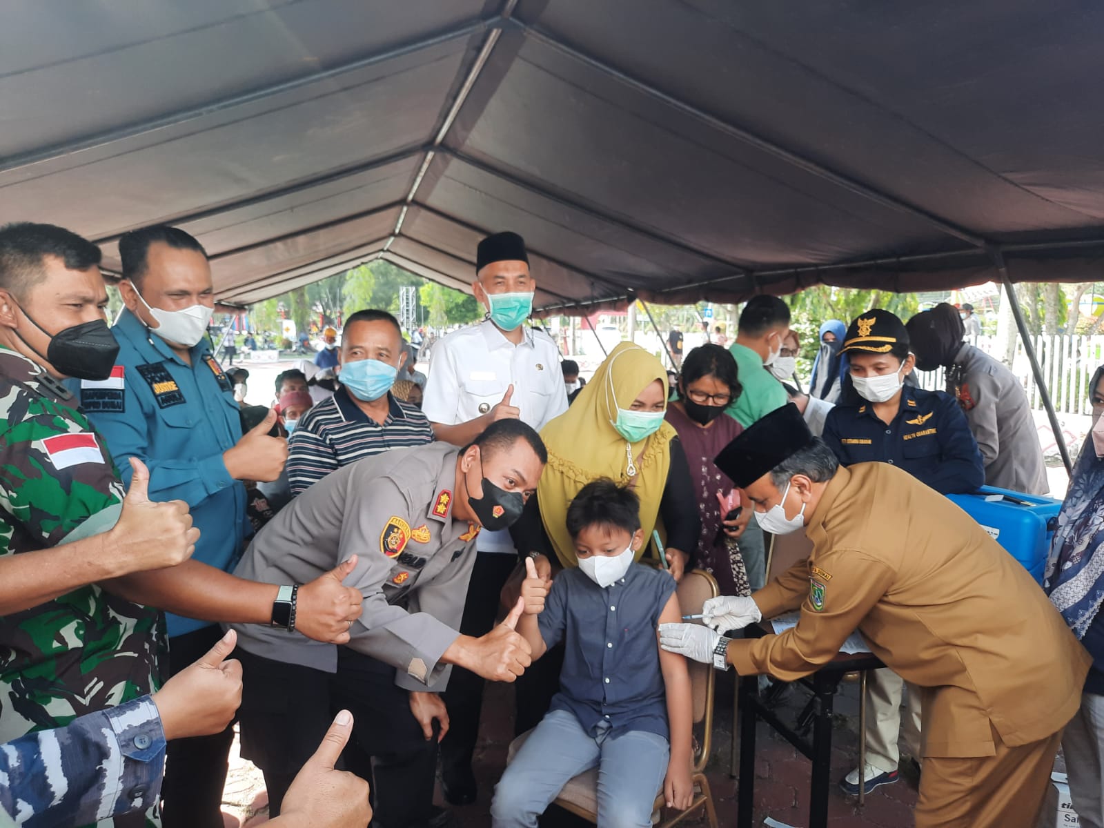 Apresiasi Capaian Vaksinasi di Kota Dumai, Kapolda Riau: Gas Pol!