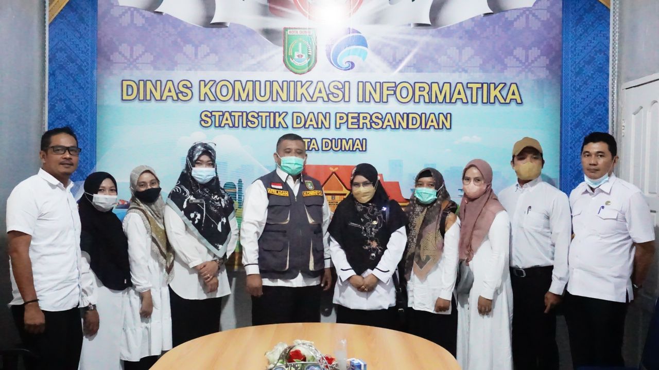 Diskominfo Kota Dumai Sambut Kunjungan Kerja Diskomintiks Rohil