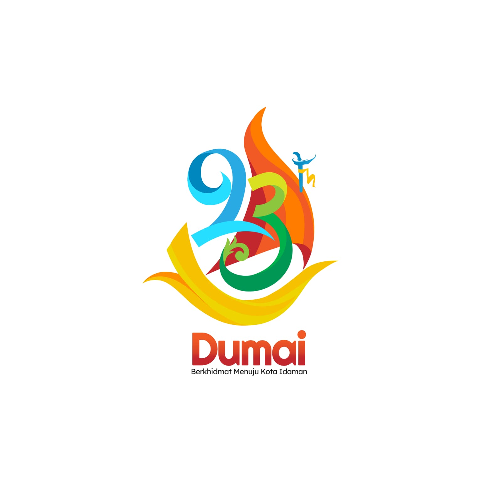 Dengan Tema Berkhidmat Menuju Kota Idaman, Adinda Tri Raih Juara Pertama Desain Logo HUT Kota Dumai Ke-23