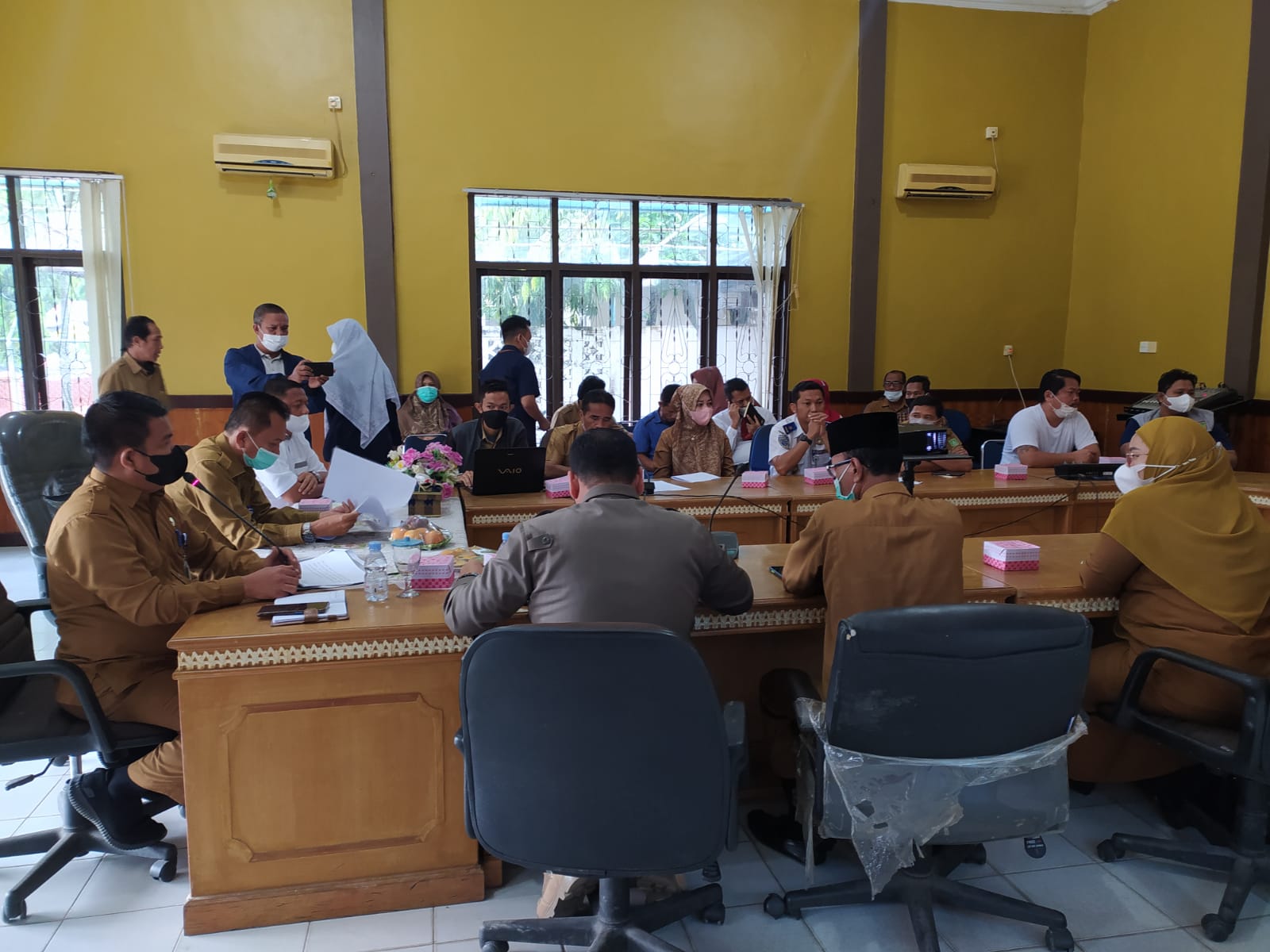 Rapat Koordinasi Pelaksanaan Pasar Ramadhan 1433 H, Pemko Dumai Tetap Mengedepankan Protokol Kesehatan 