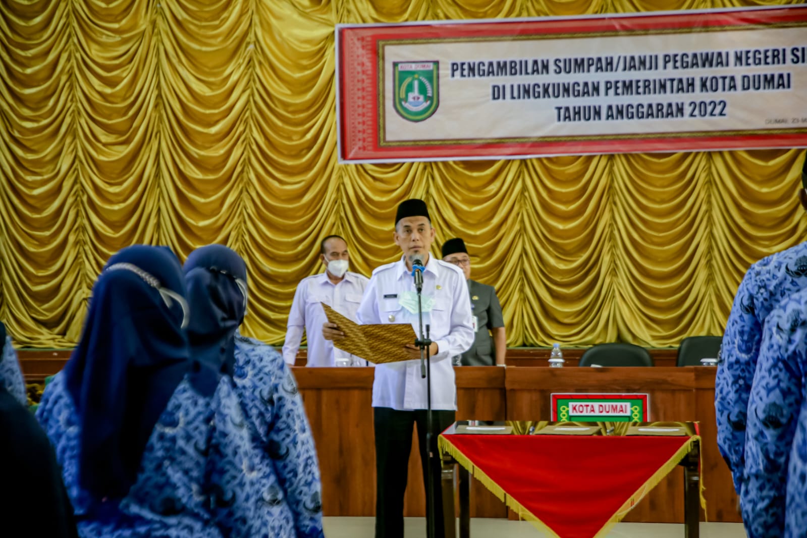 Ambil Sumpah 135 PNS, Walikota : Mari Kita Bersama Majukan Dumai