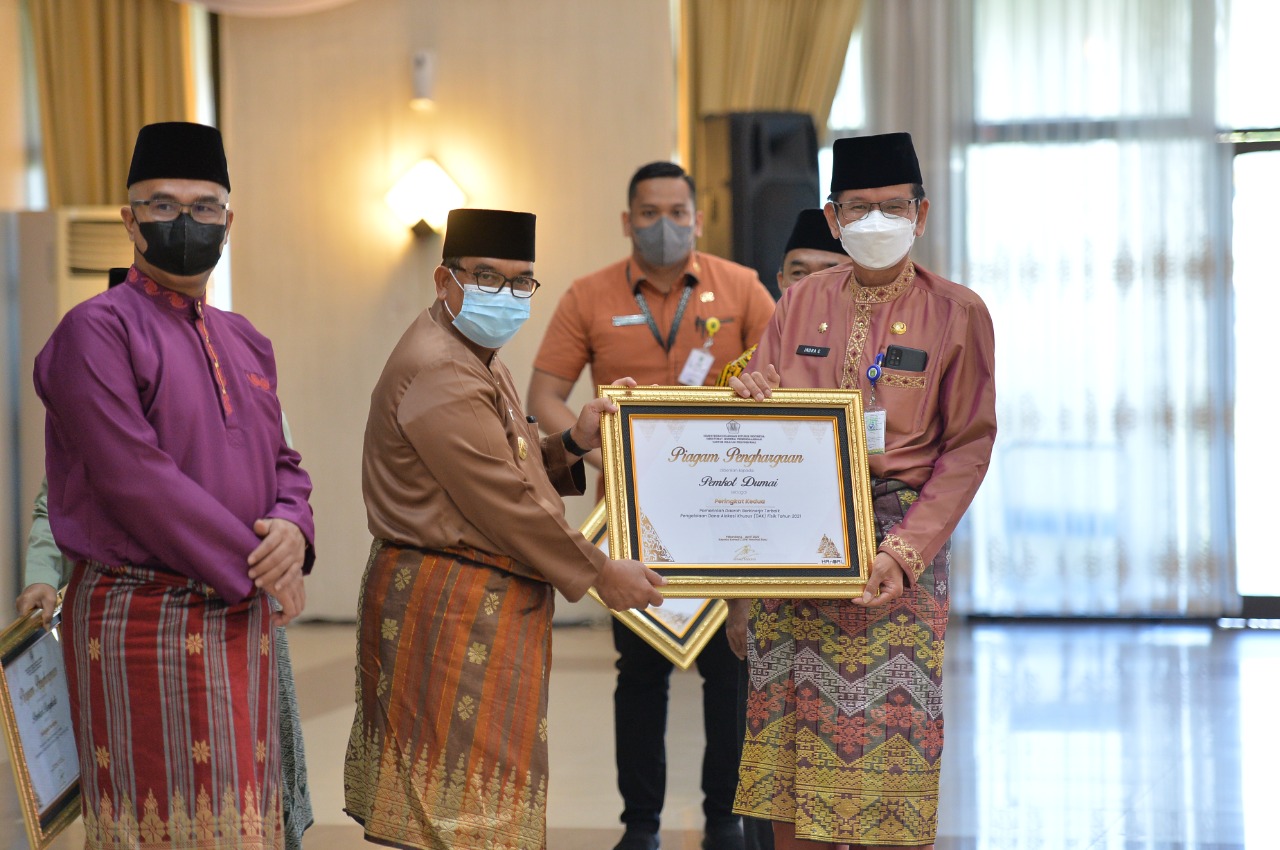 Kota Dumai Raih Peringkat Kedua Terbaik Pengelolaan DAK Fisik Tahun 2021