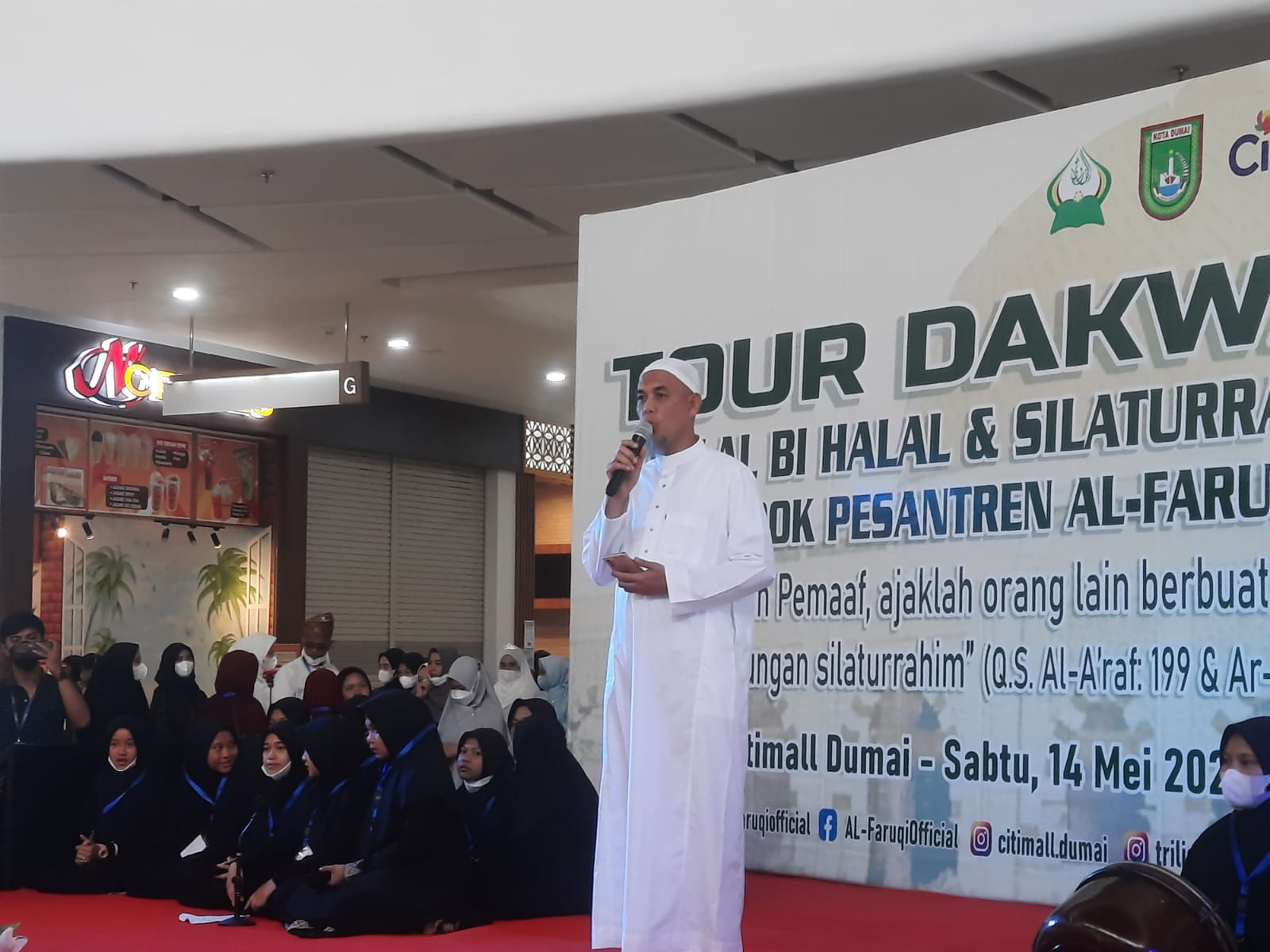 Tour Dakwah Ponpes Al-Faruqi Disambut Wali Kota, Ummi Mahyani Sarankan Generasi Dumai Kuatkan Spritual Dan Tingkatkan Skill Di Era Digital