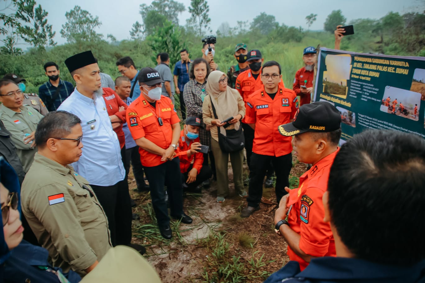 Wamen LHK Tinjau Lokasi Restorasi Gambut, Wali Kota Bersyukur Revegetasi Sungai Dumai Segera Dikerjakan