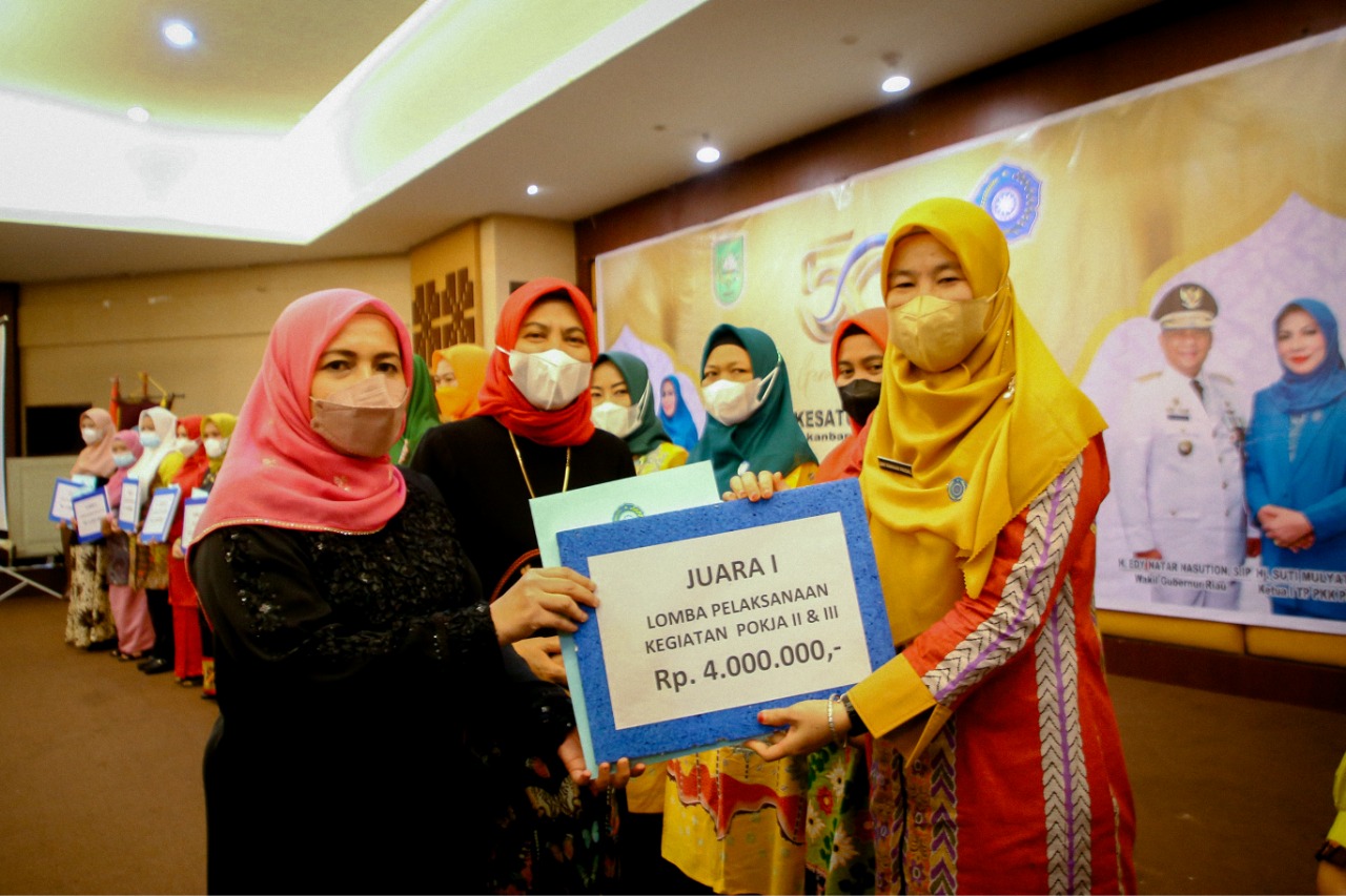 Alhamdulillah, TP PKK Kota Dumai Raih Juara Pada HKG Dan Jambore Tingkat Provinsi Riau
