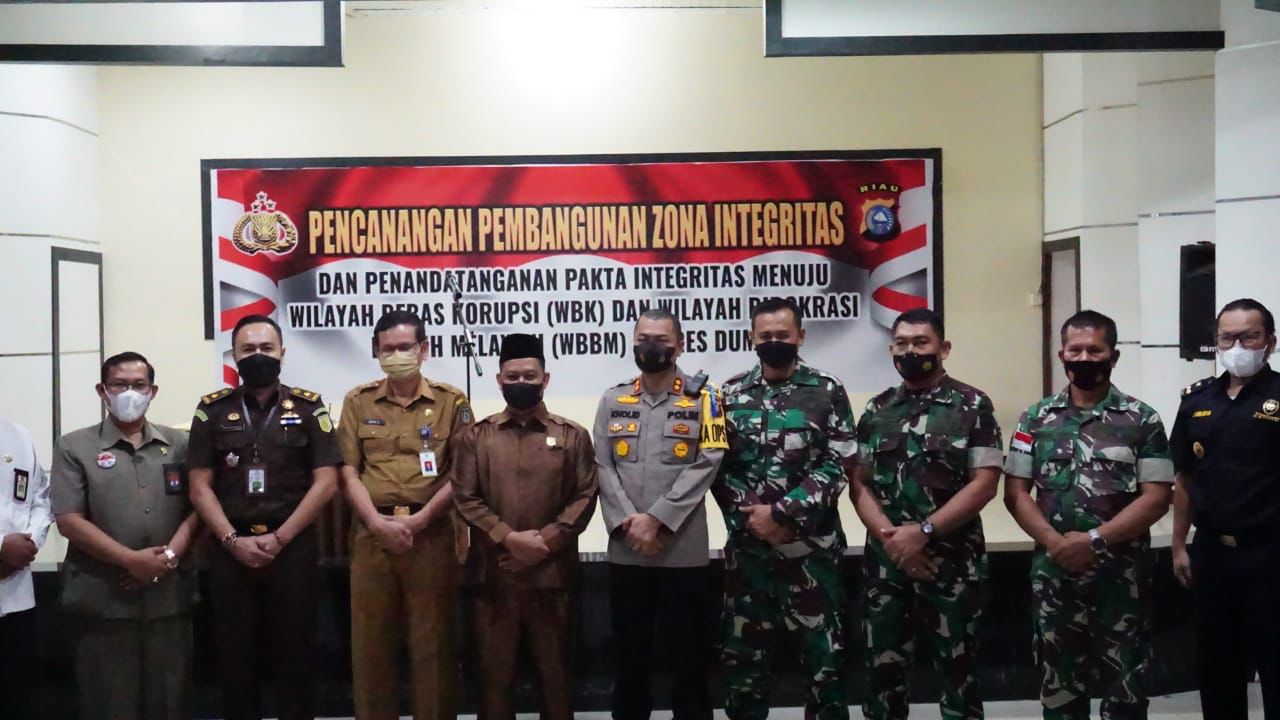 Sekdako Dumai Apresiasi Pencanangan Pembangunan Zona Integritas Polres Kota Dumai 2022