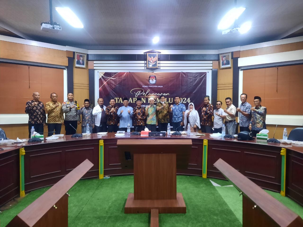 Peluncuran Tahapan Pemilu 2024 Secara Hybrid, KPU Dumai Gelar Nobar