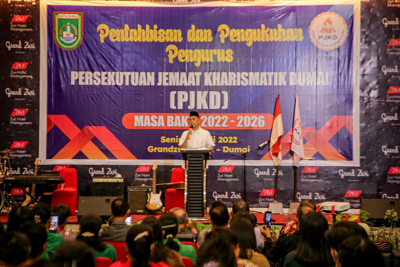 Hadiri Pengukuhan PJKD, Wali Kota: Teguh Bersatu Jaga Kondusifitas di Kota Dumai