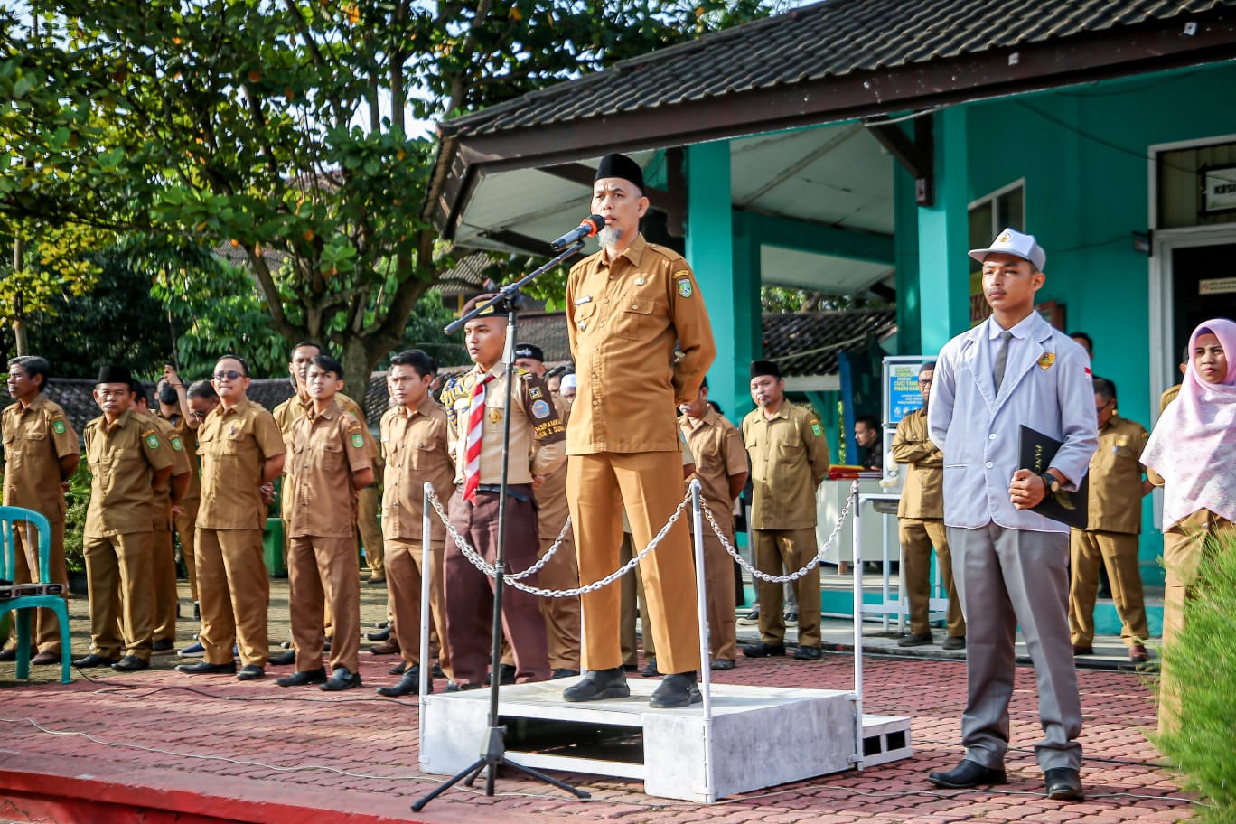 Pimpin Apel Perdana Untuk Tahun Pembelajaran Baru, Walikota Dumai Ingatkan Siswa Untuk Jauhi Perbuatan Negatif