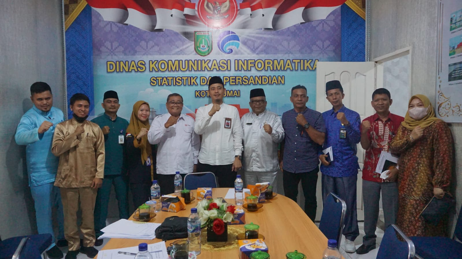 Monev Keterbukaan Informasi Publik, Diskominfotiksan Dumai Terima Kunjungan KI Riau