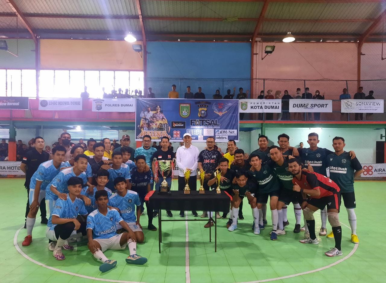 Turnamen Piala Futsal Bergilir 234 SC Dumai Resmi Ditutup, AMANAH FC Dari MAN Dumai Raih Juara