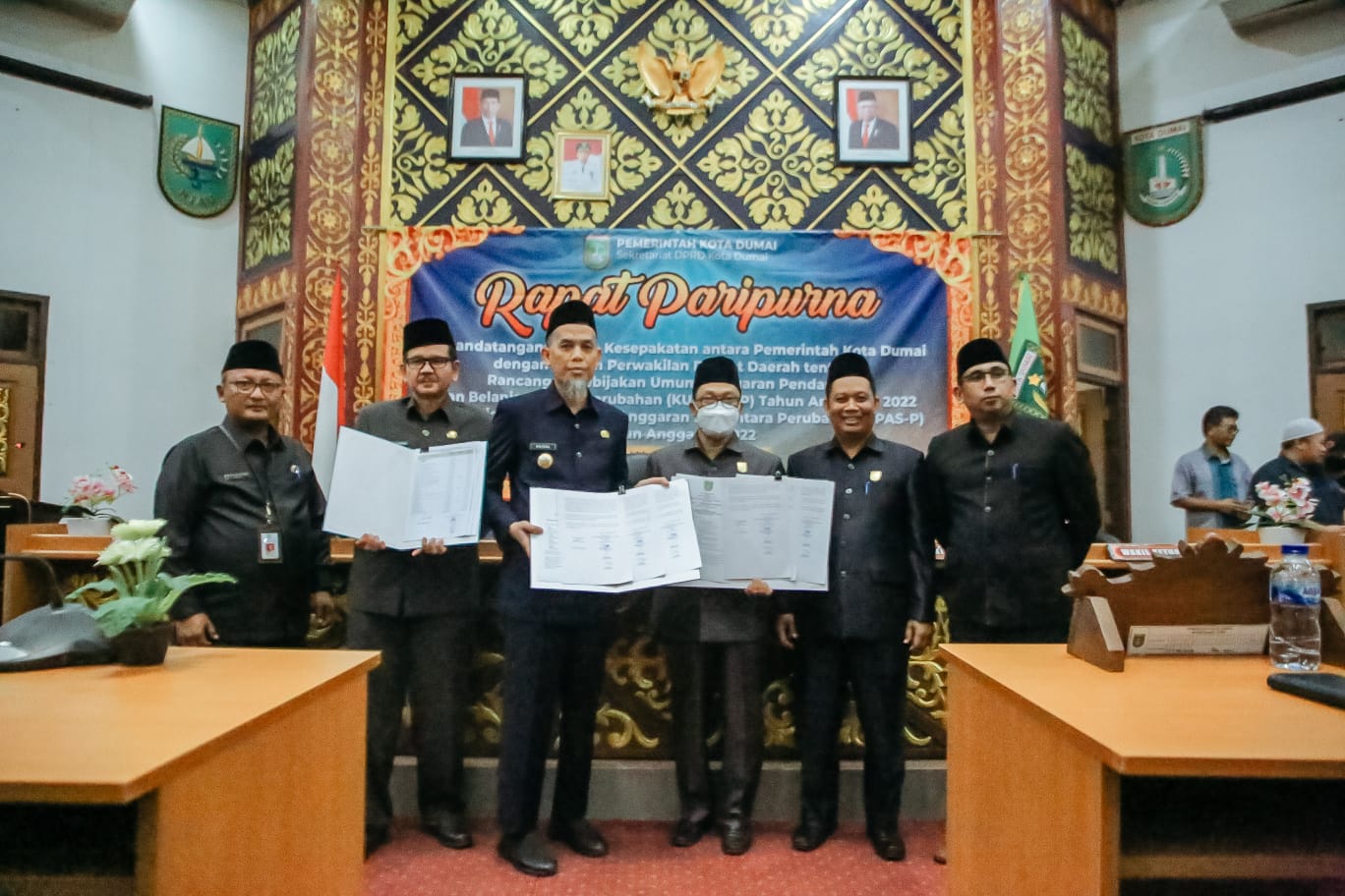 Sepakat, Pemko Dumai Bersama DPRD Kota Dumai Tanda Tangani KU-APBDP dan PPAS-P tahun anggaran 2022