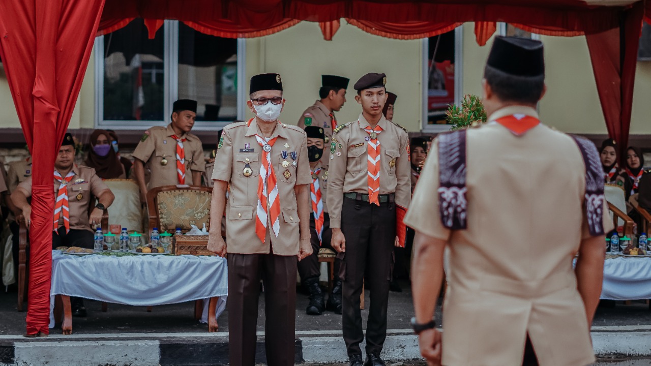 Pringati Hari Pramuka ke-61, Sekdako Pimpin Apel Besar Tingkat Kwarcab Kota Dumai