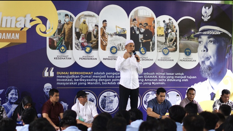 Jalin Silaturahmi, Wali Kota Dumai Sambut 450 Mahasiswa Kukerta Tahun 2022