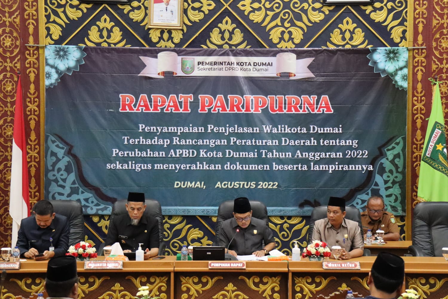 Wali Kota Dumai Sampaikan Penjelasan Terhadap Ranperda Tentang Perubahan APBD Tahun 2022 