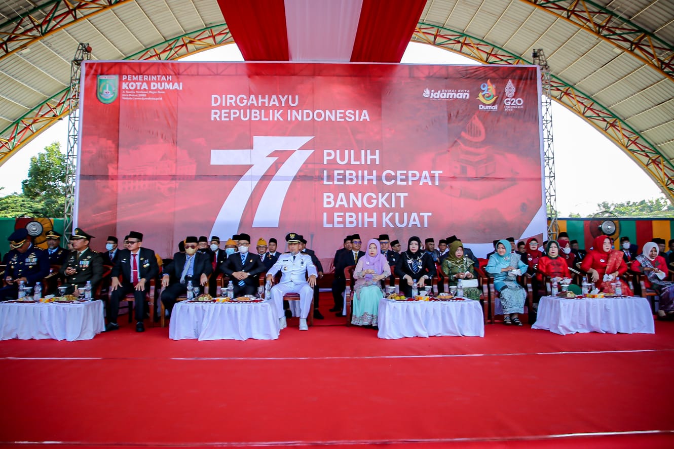 Upacara Peringatan HUT RI Ke-77 Tingkat Kota Dumai, Berikut Nama Pejabat dan Petugasnya