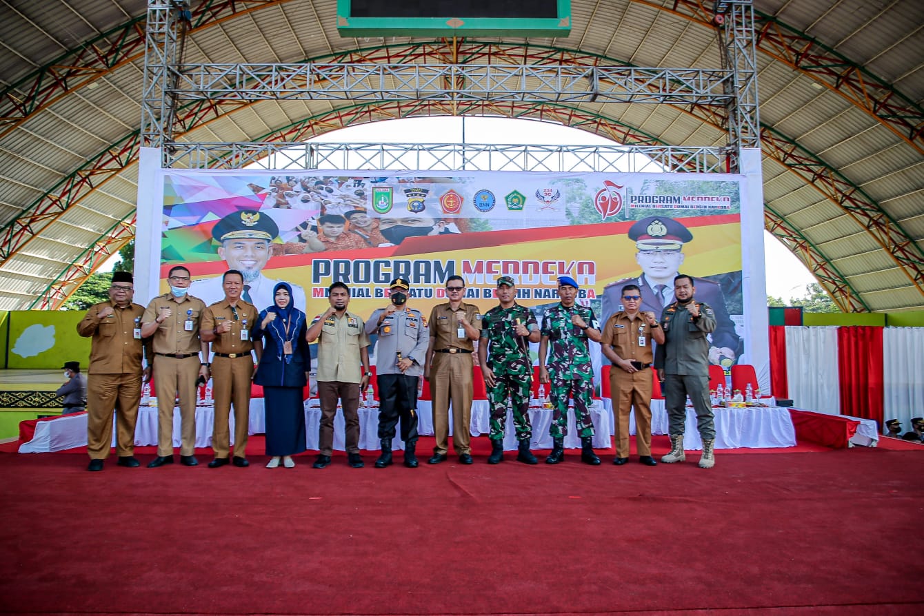 Luncurkan Program Merdeka, Ratusan Siswa dan Mahasiswa Se-Kota Dumai Ikrarkan Deklarasi Anti Narkoba
