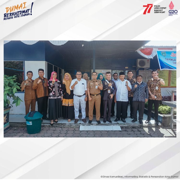 Tim Penilai EKK Provinsi Riau Lakukan Penilaian di Kecamatan Dumai Kota