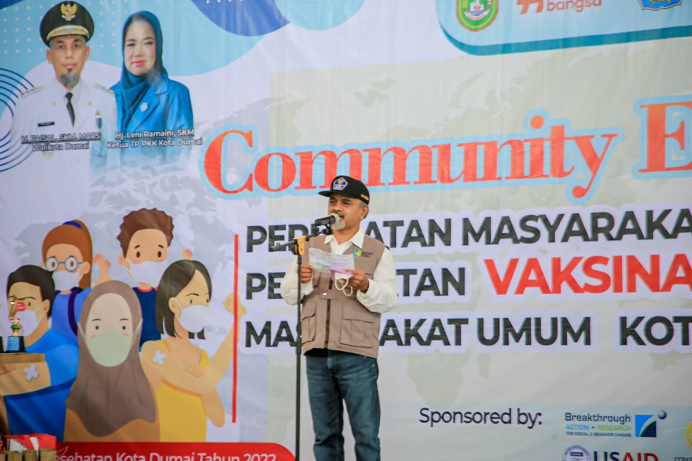 Tingkatkan Kebugaran Para Lansia, Dinkes Dumai Gelar Community Event BA For Covid-19