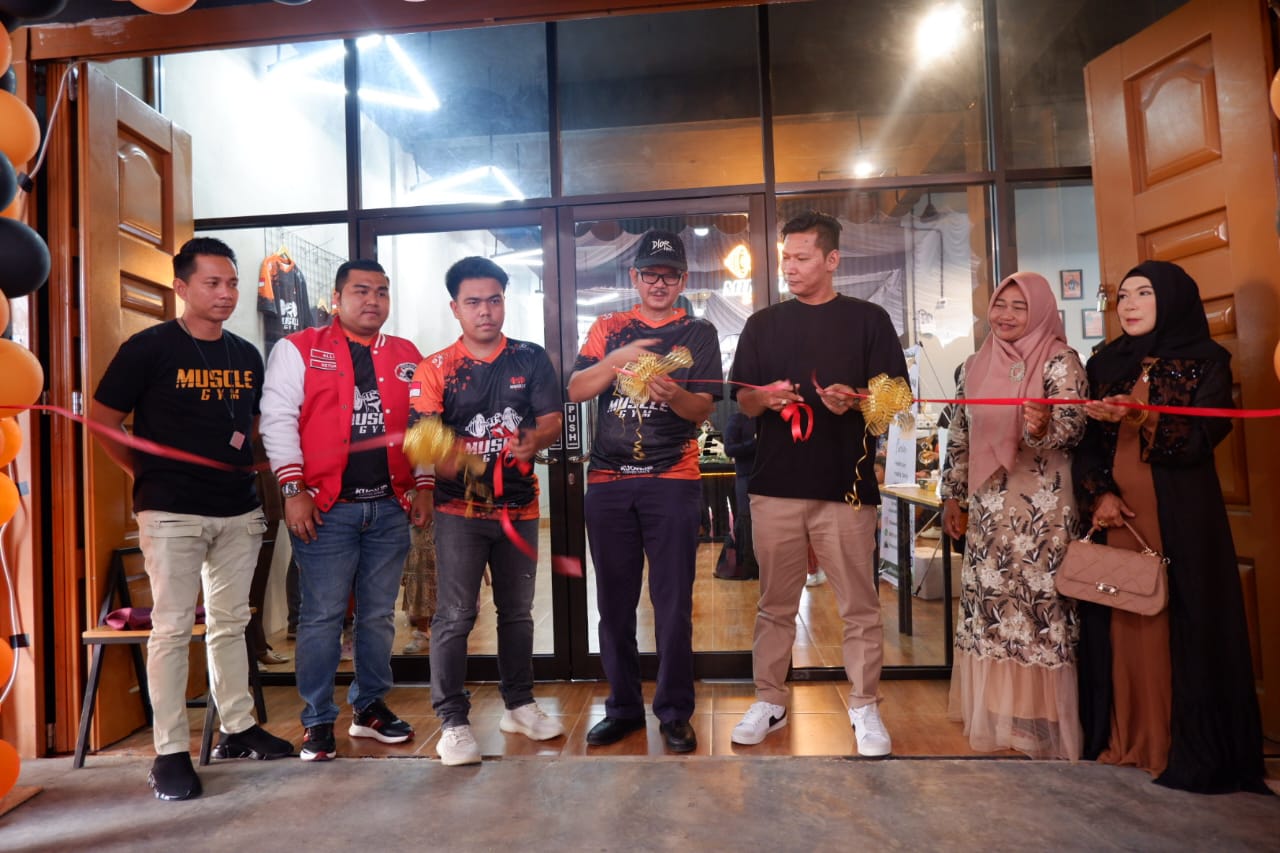 Sekdako Resmikan Muscle Gym, Owner Septri Wendi Komit Tingkatkan Kapabilitas Atlet Dumai