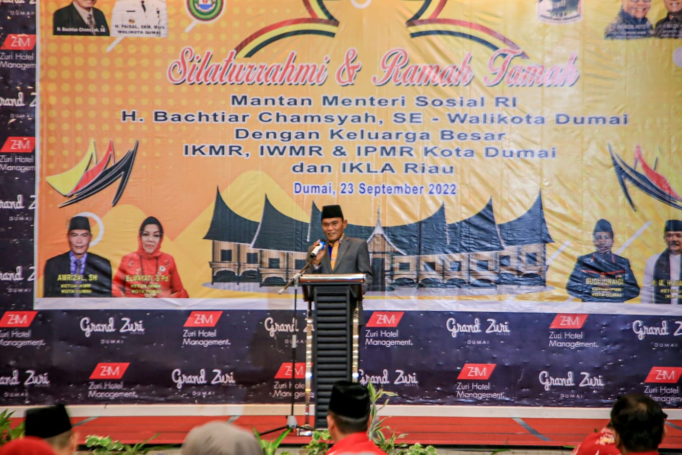Wali Kota Sambut Mantan Menteri Sosial, Bachtiar Chamsyah:  Berikan Kontribusi Positif Untuk Dumai