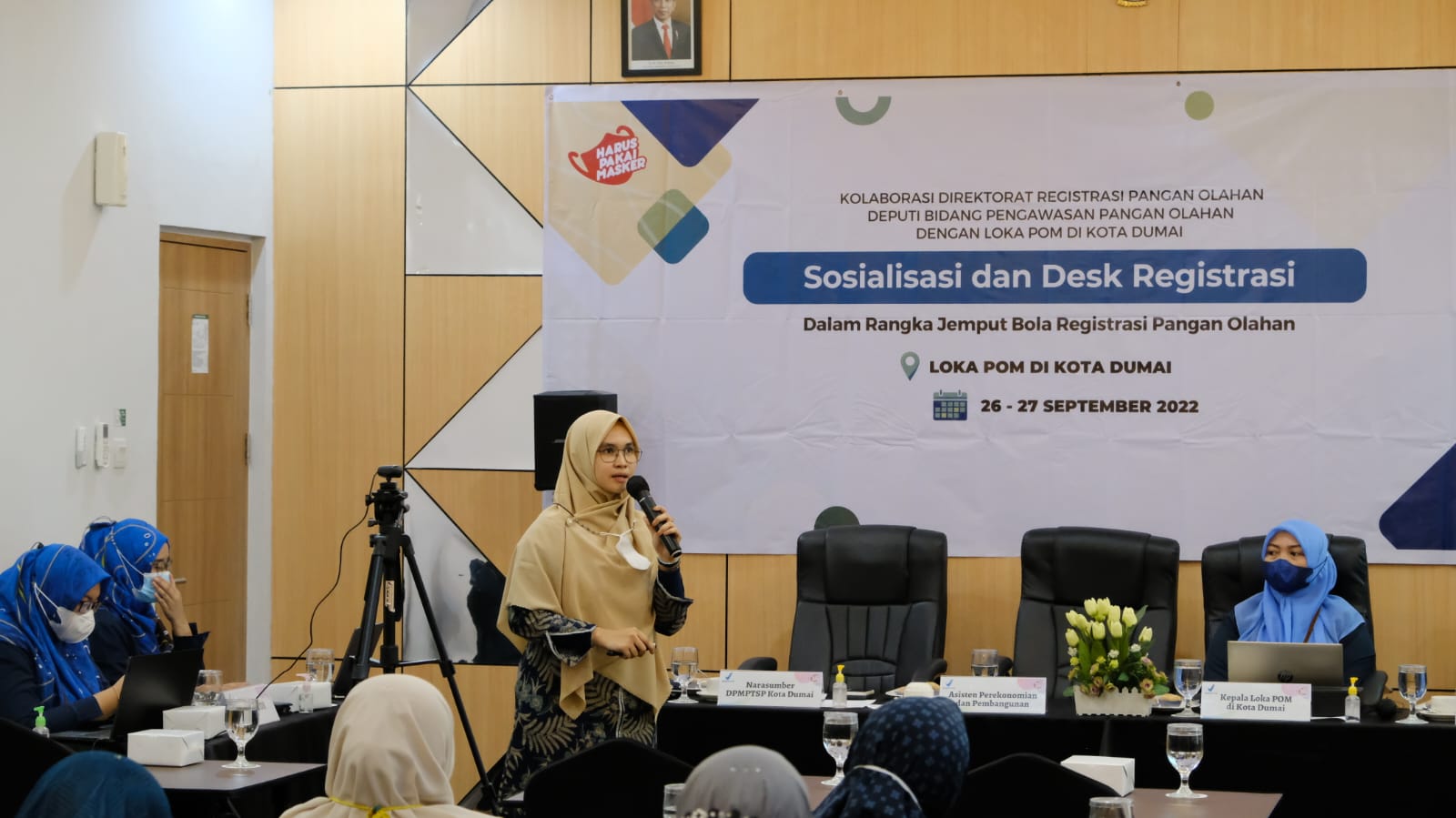 "Jemput Bola", Loka POM di Kota Dumai Gelar Sosialisasi dan Desk Registrasi Pangan Olahan