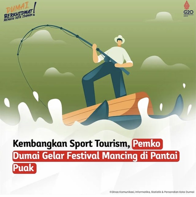 Kembangkan Sport Tourism, Pemko Dumai Gelar Festival Mancing Di Pantai Puak