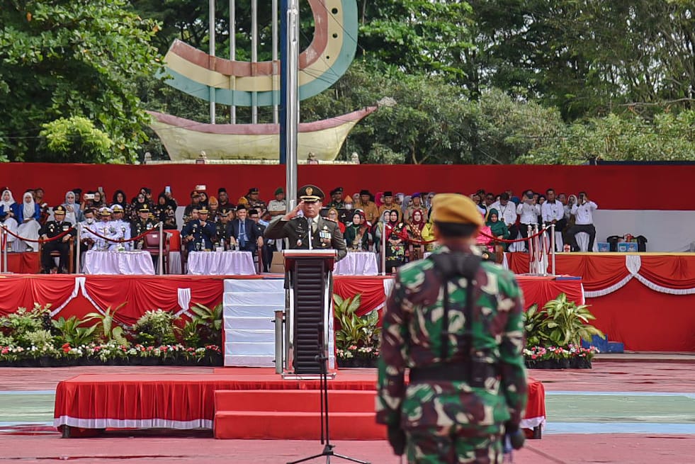 Upacara Peringatan HUT Ke-77 TNI Tahun 2022 Terpusat Di Taman Bukit Gelanggang