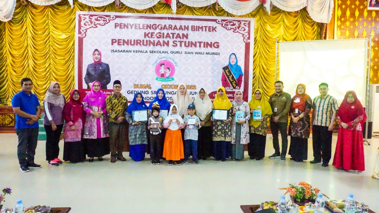 Disdikbud Kota Dumai Gelar Bimtek, Bunda PAUD Ajak Stakeholder Tekan Stunting di Kota Dumai