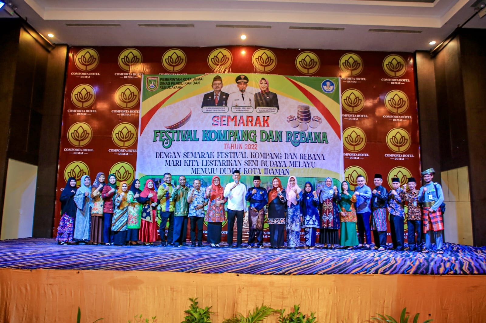 Untuk Mengembangkan Bakat dan Kreatifitas para pemain Kompang dan Rebana di Kota Dumai, Dinas Pendidikan Adakan Festival