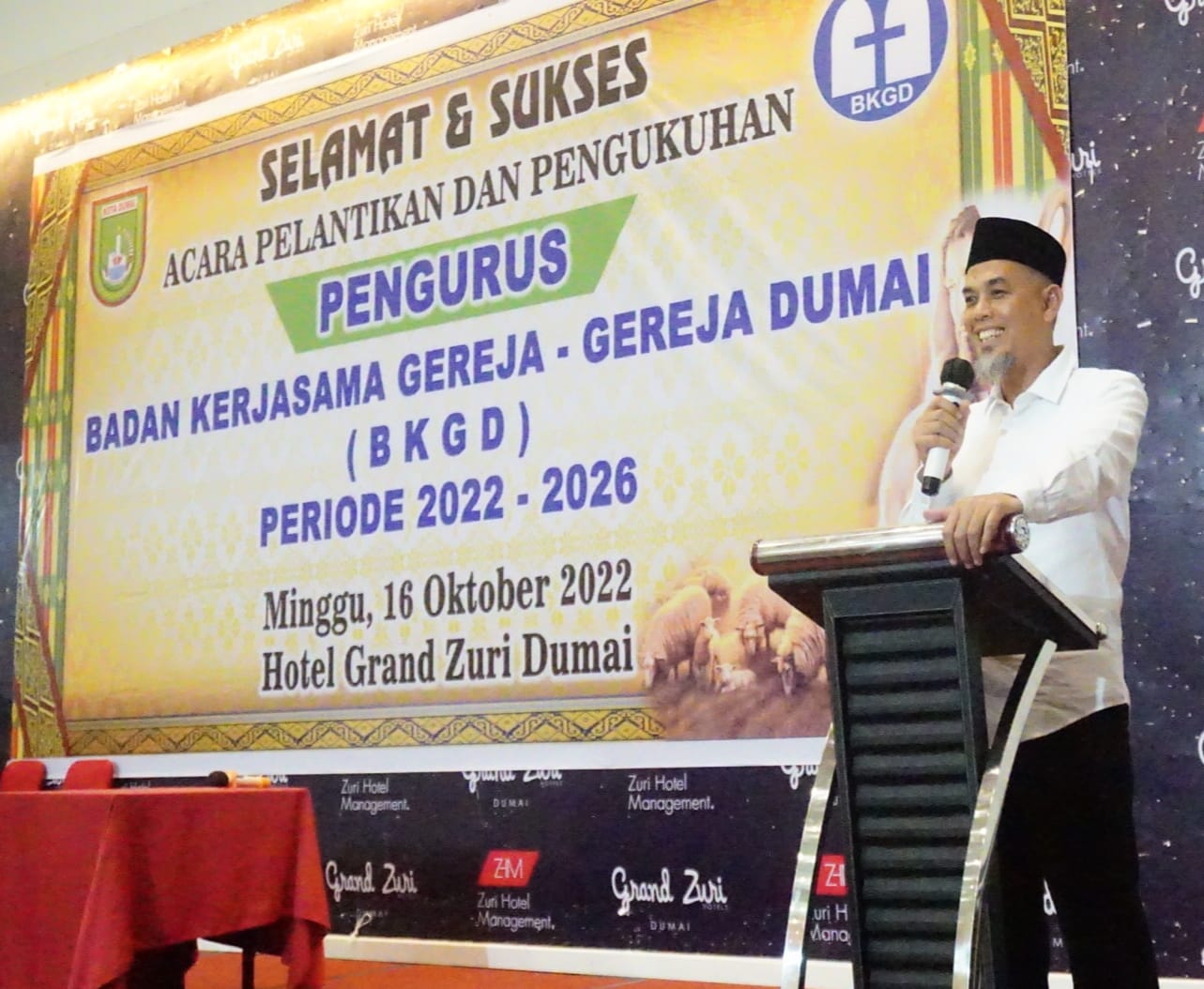 Wali Kota Hadiri Pelantikan BKGD, Pendeta H. Penggabean: Kami Siap Dukung Program Pemko Dumai