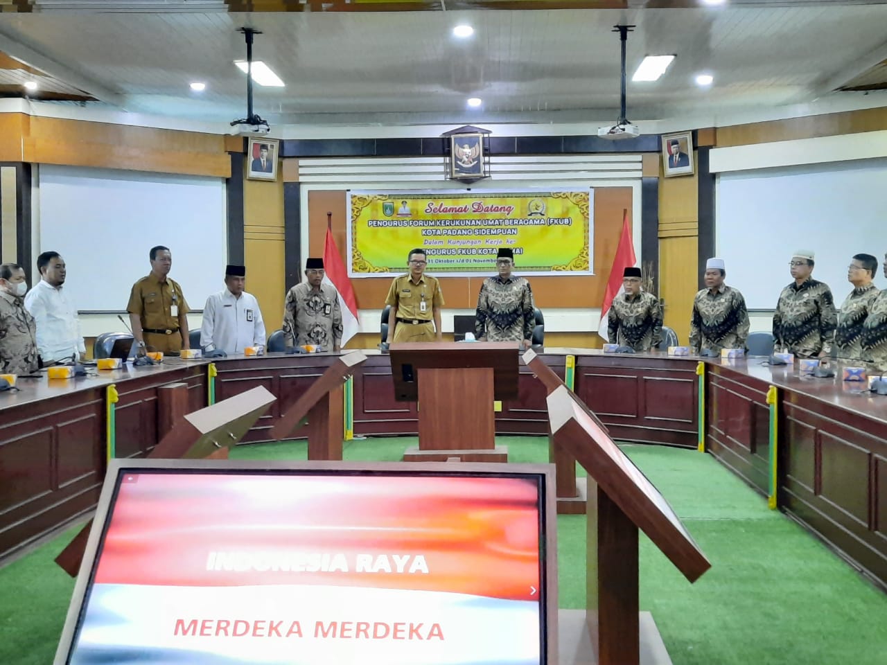 Bersama FKUB Kota Dumai, Sekda Sambut Kunjungan Kerja FKUB Kota Padang Sidempuan