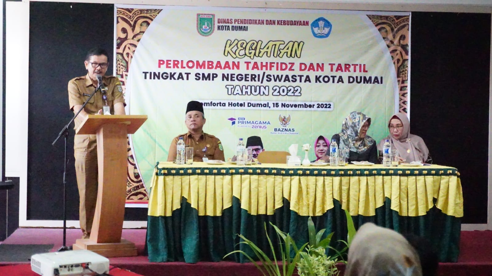 Wujud Implementasi Khidmat Pendidikan, Disdikbud Dumai Gelar Perlombaan Tahfidz dan Tartil Tingkat SMP Se-Kota Dumai