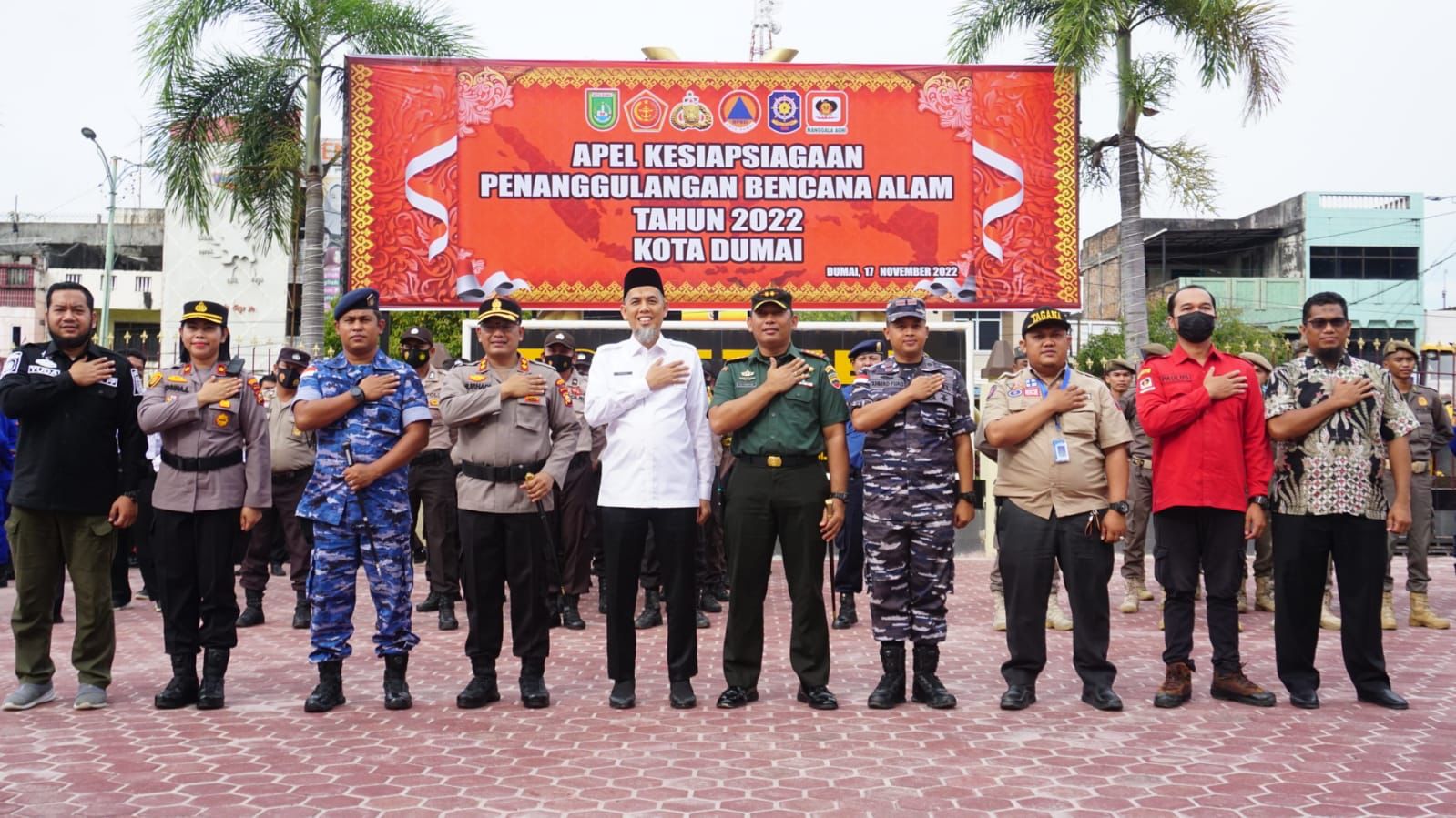 Dumai Gelar Apel Kesiapsiagaan Bencana Alam, Wali Kota Berharap Semua Pihak Dapat Mendukung Dalam Antisipasinya