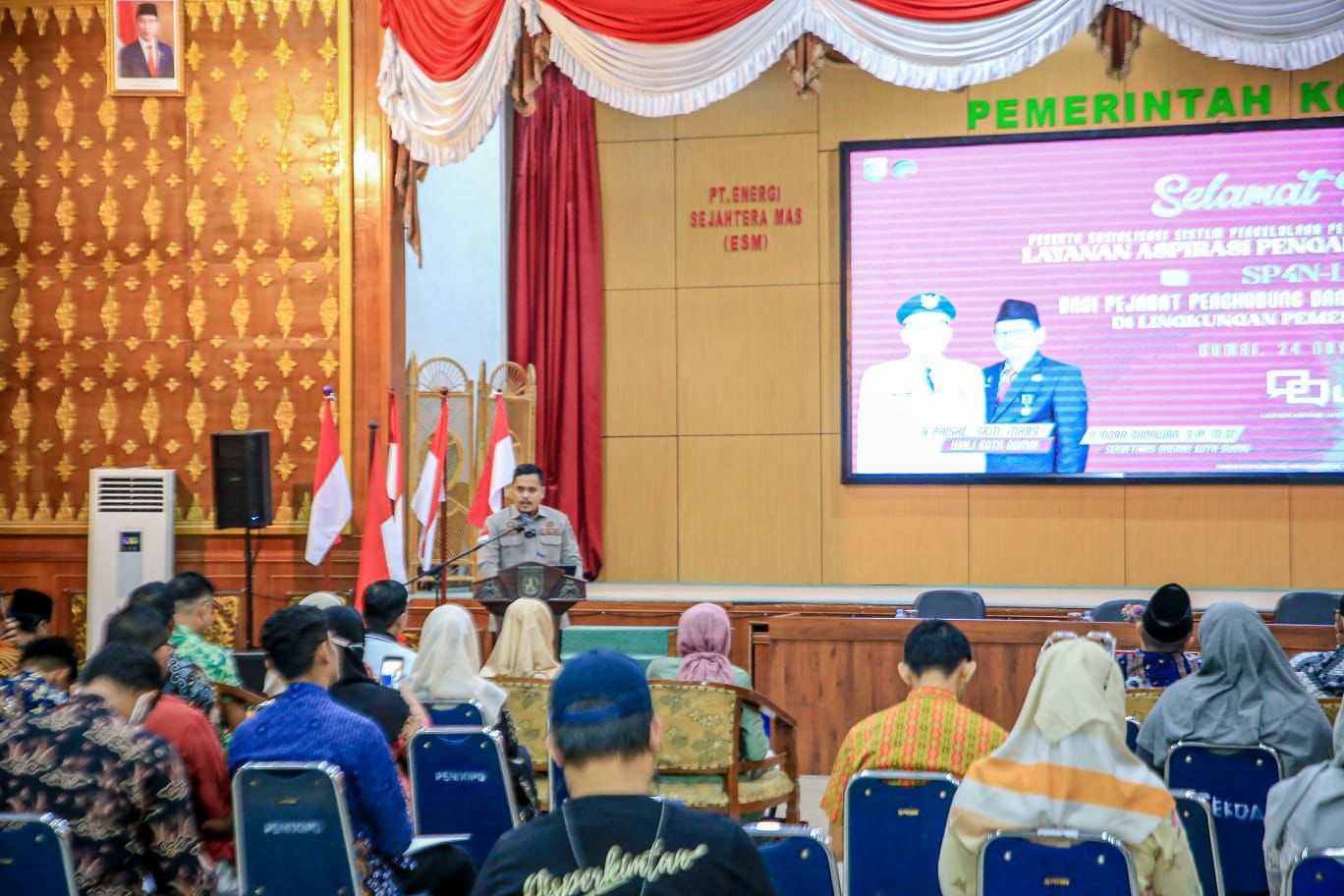 Wujudkan Pelayanan Publik Yang Berkualitas, Diskominfotiksan Dumai Gelar Sosialisasi SP4N-LAPOR!