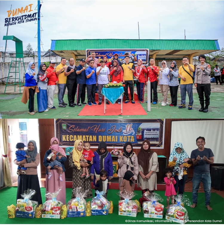 HUT Ke-11, Kecamatan Dumai Kota Berikan Bantuan Ke Panti Asuhan