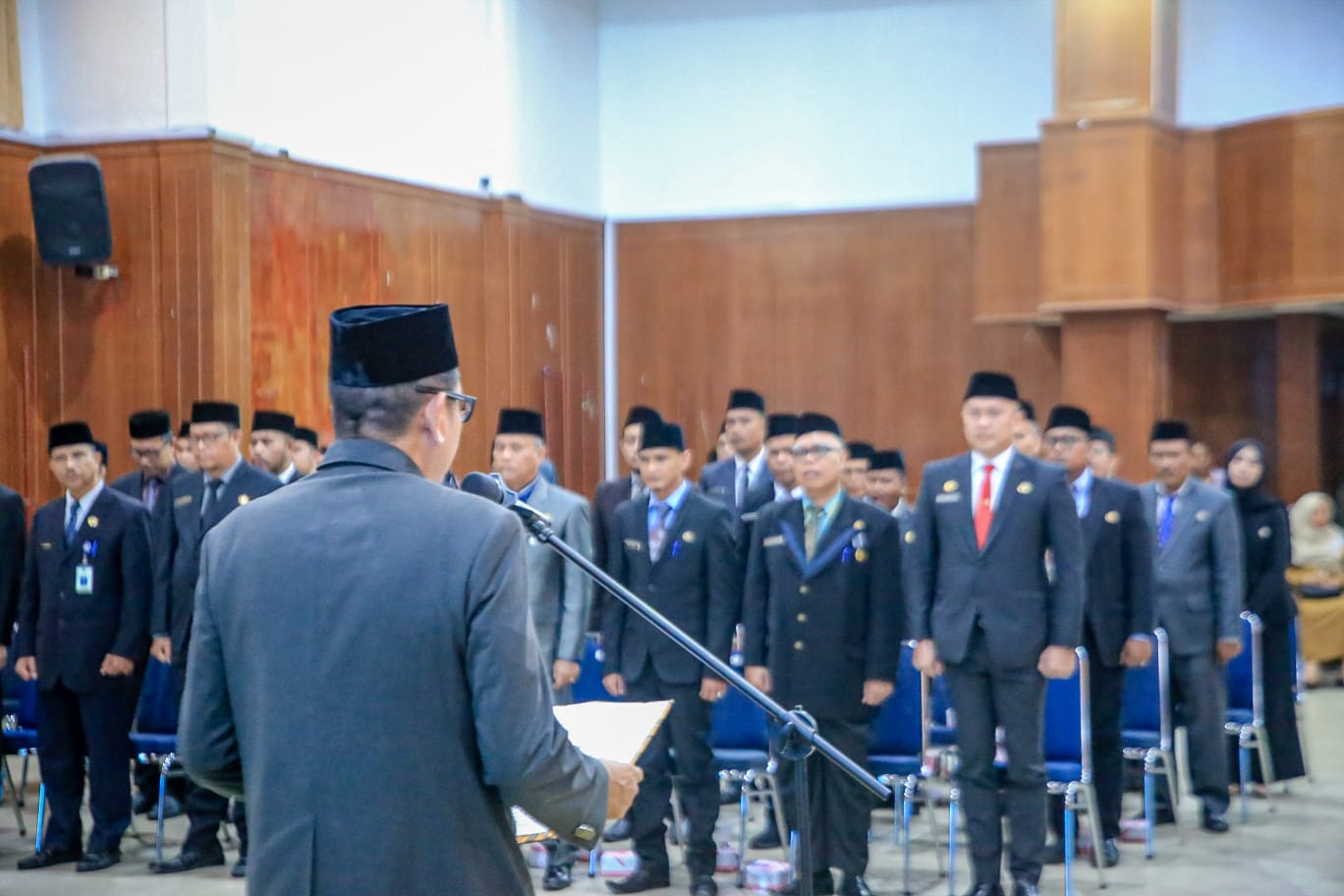 Lantik 79 Pejabat Administrator Dan Pengawas, Sekdako Dumai: Teguhkan Niat Untuk Menjadi Teladan Dalam Mengemban Tugas