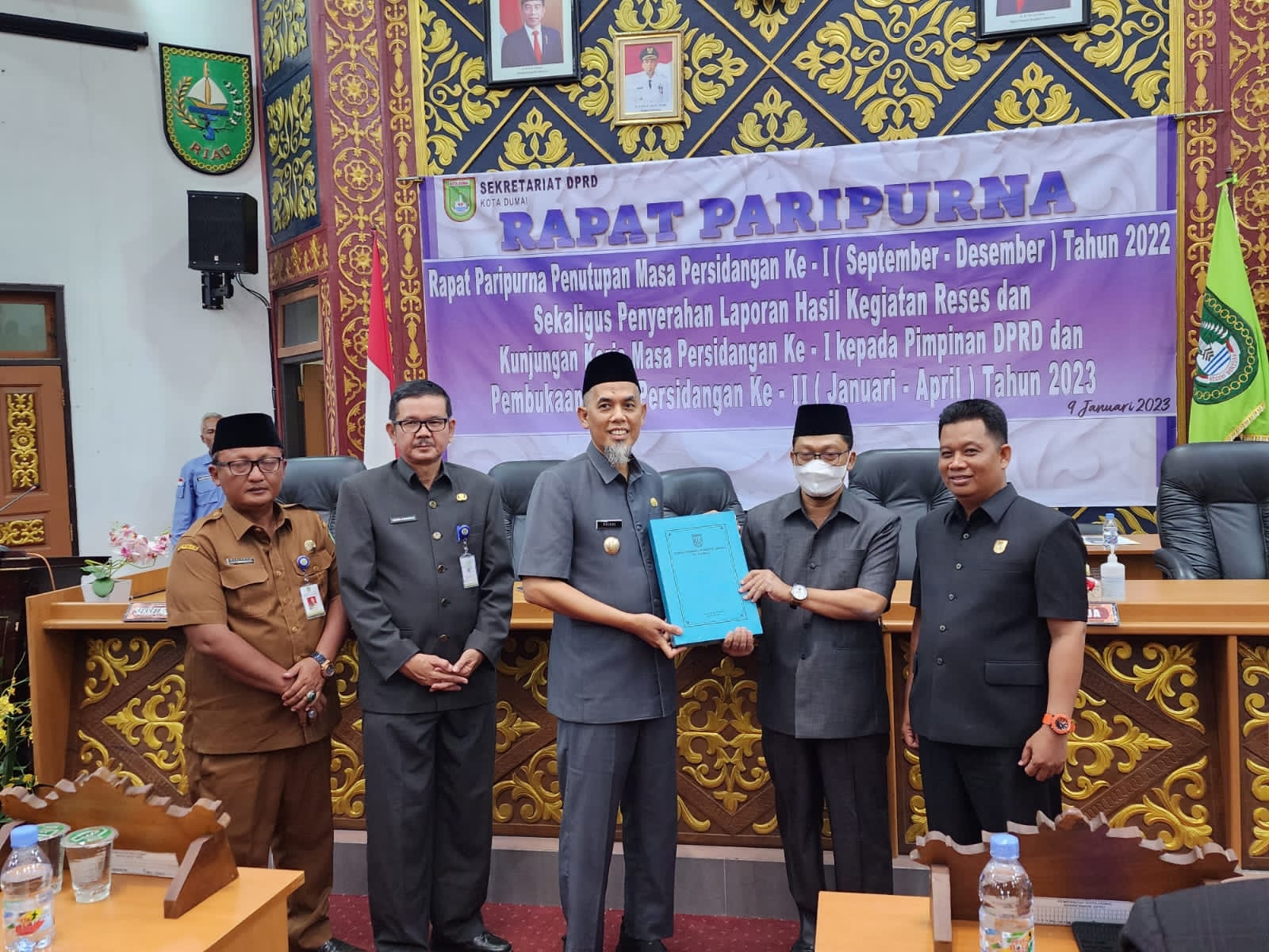 Rapat Paripurna Penutupan Masa Persidangan I Tahun 2022, Wali Kota Terima Laporan Hasil Reses dan Kunker DPRD Dumai