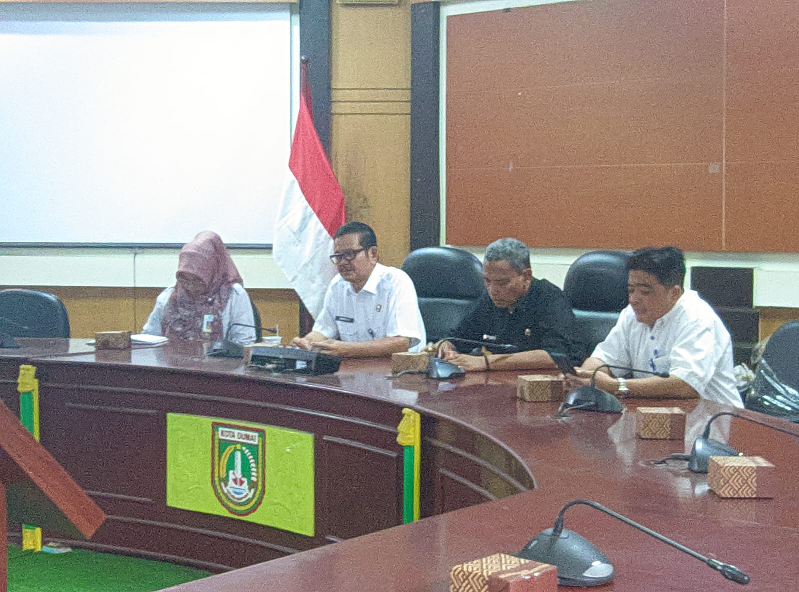 Sukseskan Pemilu Serentak, Sekdako Dumai Hadiri Webinar Ditjen Politik dan Pemerintahan Umum Kemendagri