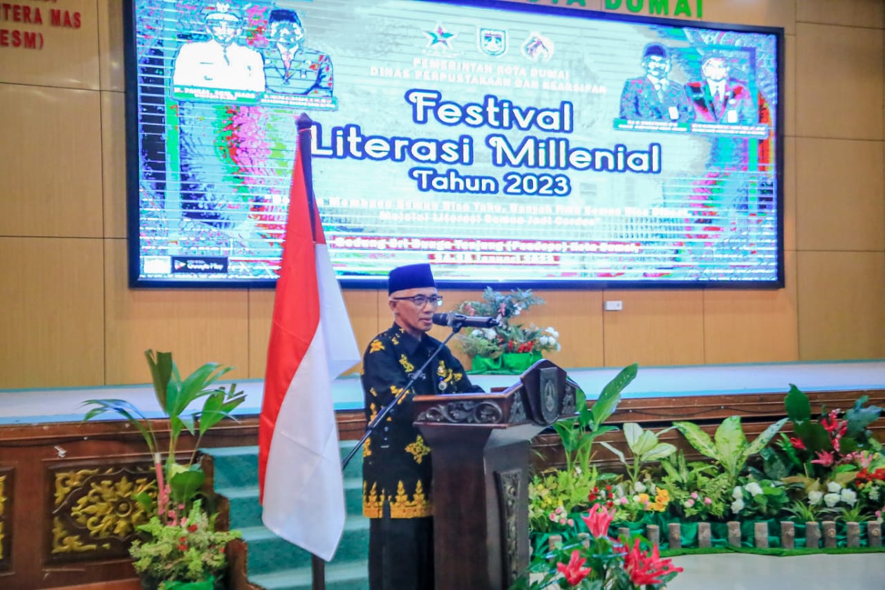 Diisi Dengan Lomba Mendongeng, Asisten I Buka Festival Literasi Milenial
