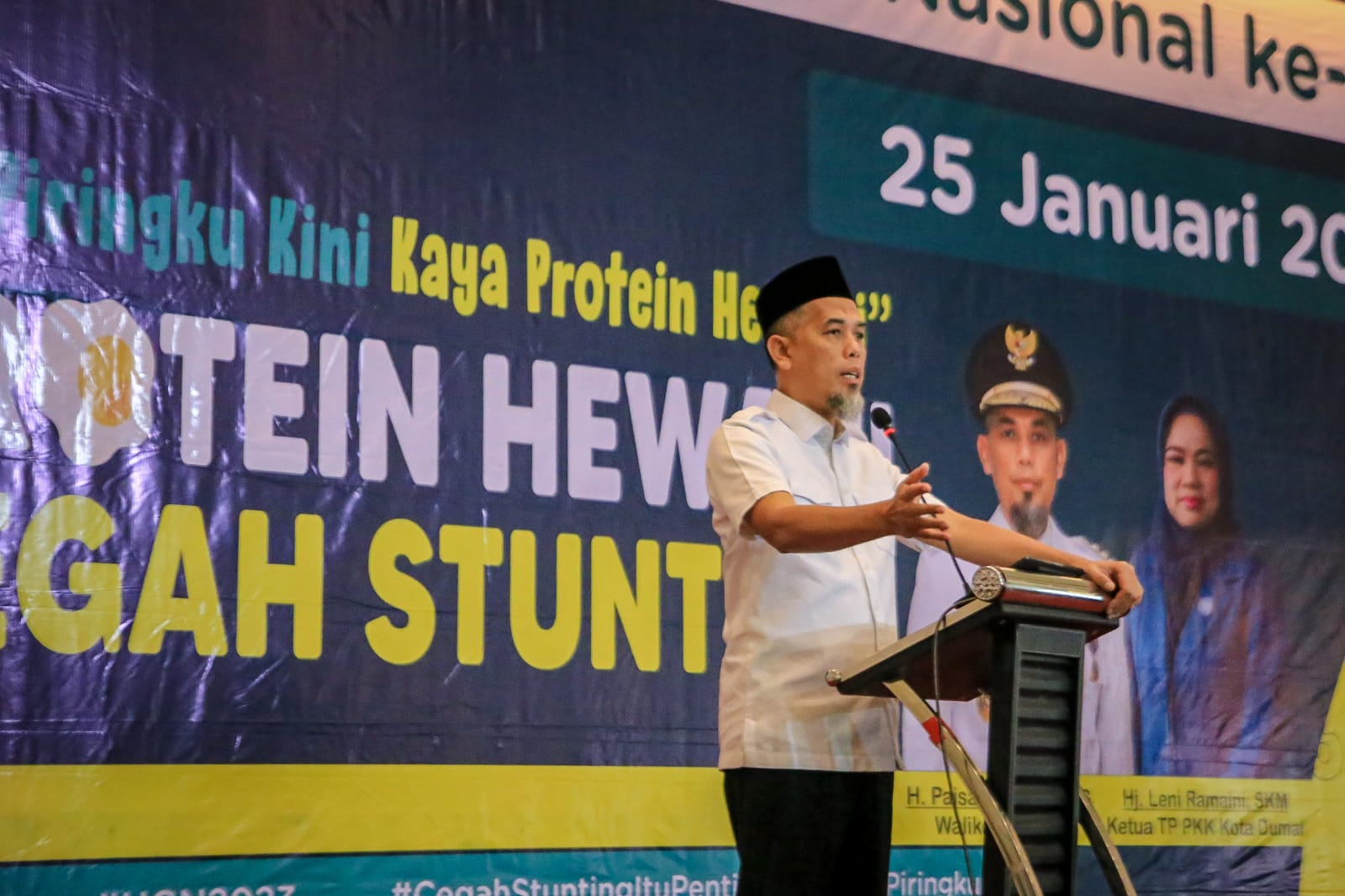Peringati Hari Gizi Nasional Ke-63, Wali Kota Dumai: Tingkatkan Upaya Penurunan Stunting 