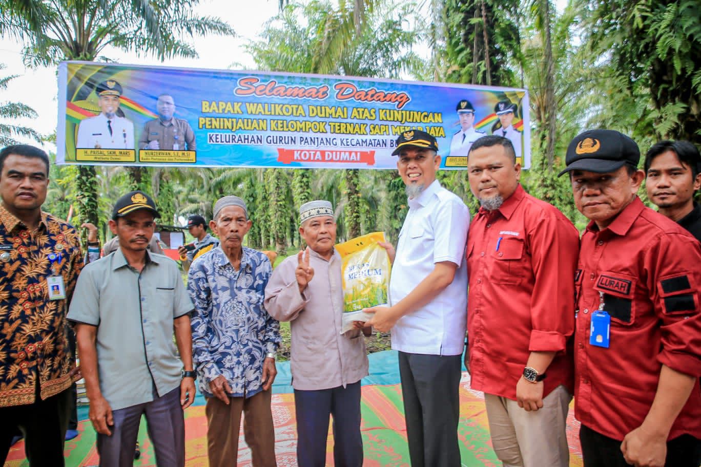 Kembangkan Usaha Peternakan, Wali Kota Dumai Tinjau Kelompok Tani Mekar Jaya