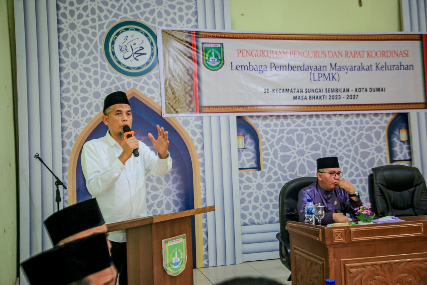 Hadiri Pengukuhan LPMK, Wali Kota Dumai Ingin Kecamatan Sungai Sembilan Dimekarkan